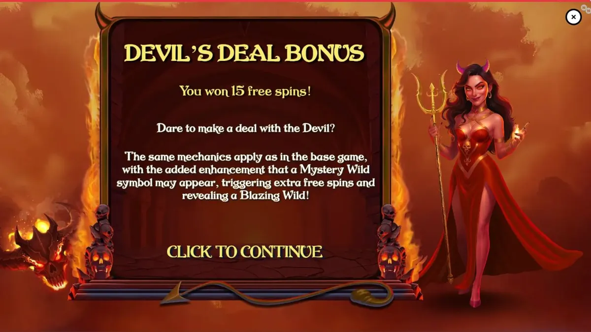 Demon Queen slot com tema gótico e símbolos de frutas em chamas